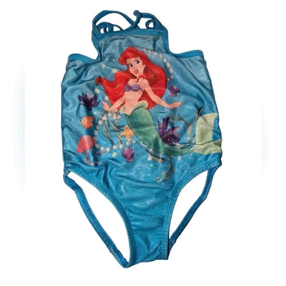 Disney's the Little‎ Mermaid Ariel girls blue swimsuit Y2K size 2T